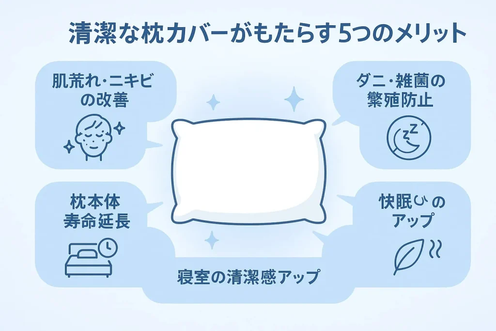 清潔な枕カバーで得られるメリット5つ
