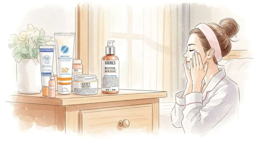 キールズのレチノールを長く使うコツと注意点