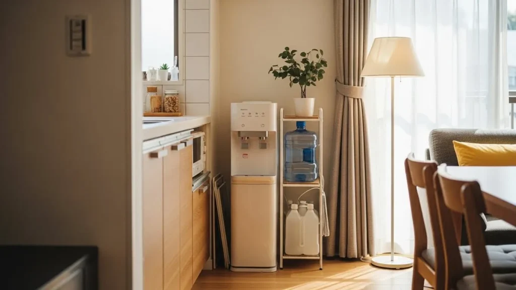 ウォーターサーバーの収納アイデア実践