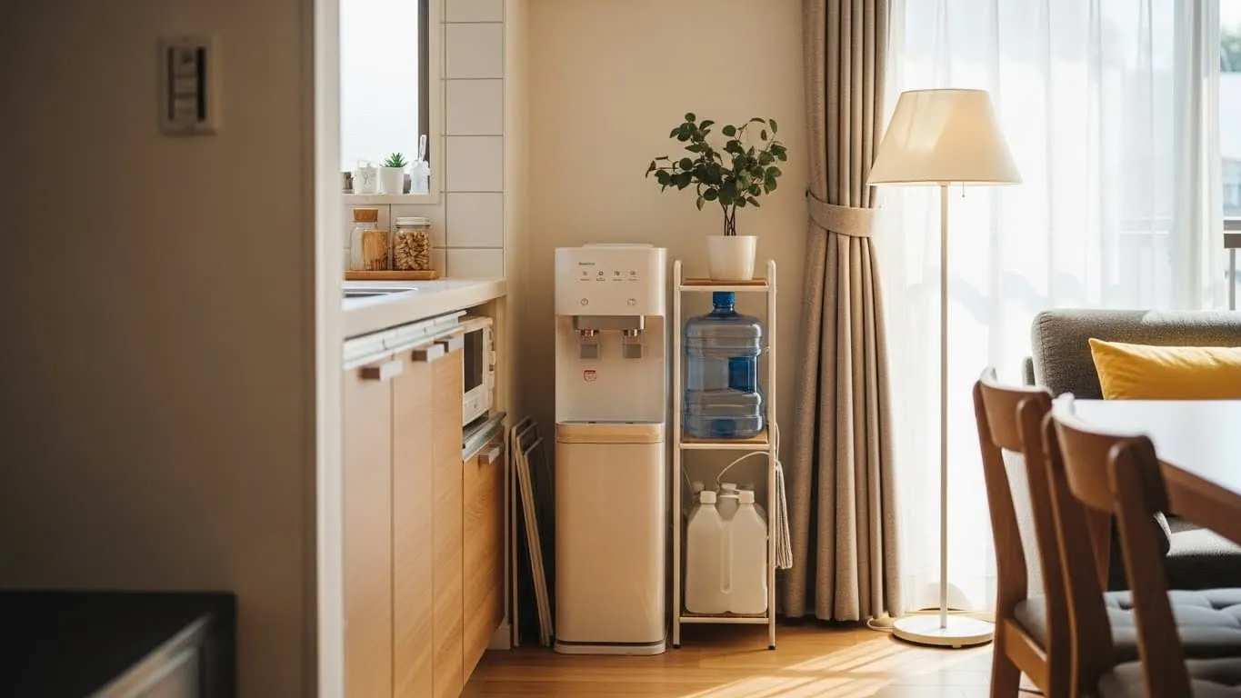 ウォーターサーバーの収納アイデア実践