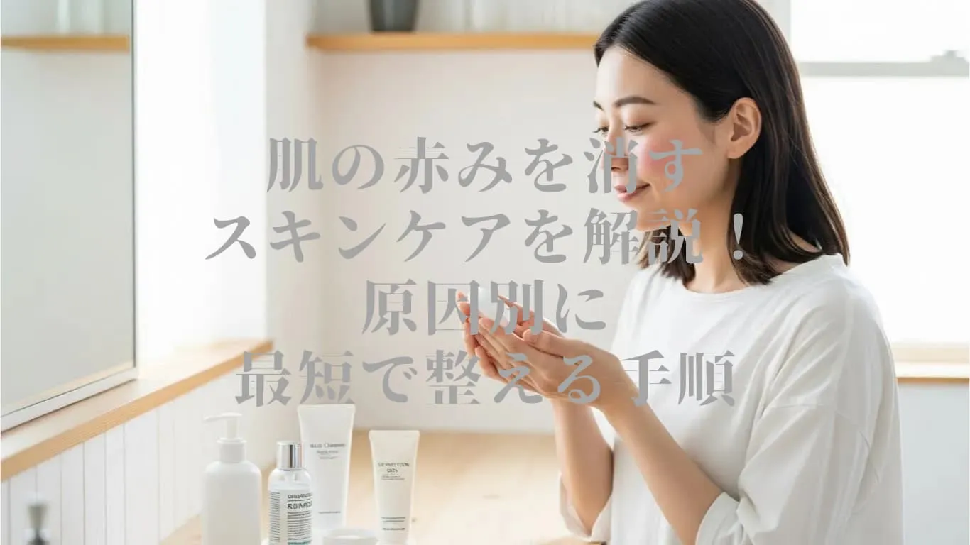 肌の赤みを消すスキンケアを解説！原因別に最短で整える手順