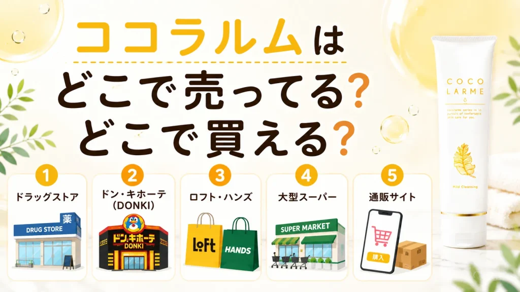 ココラルムはどこで売ってる?どこで買える?